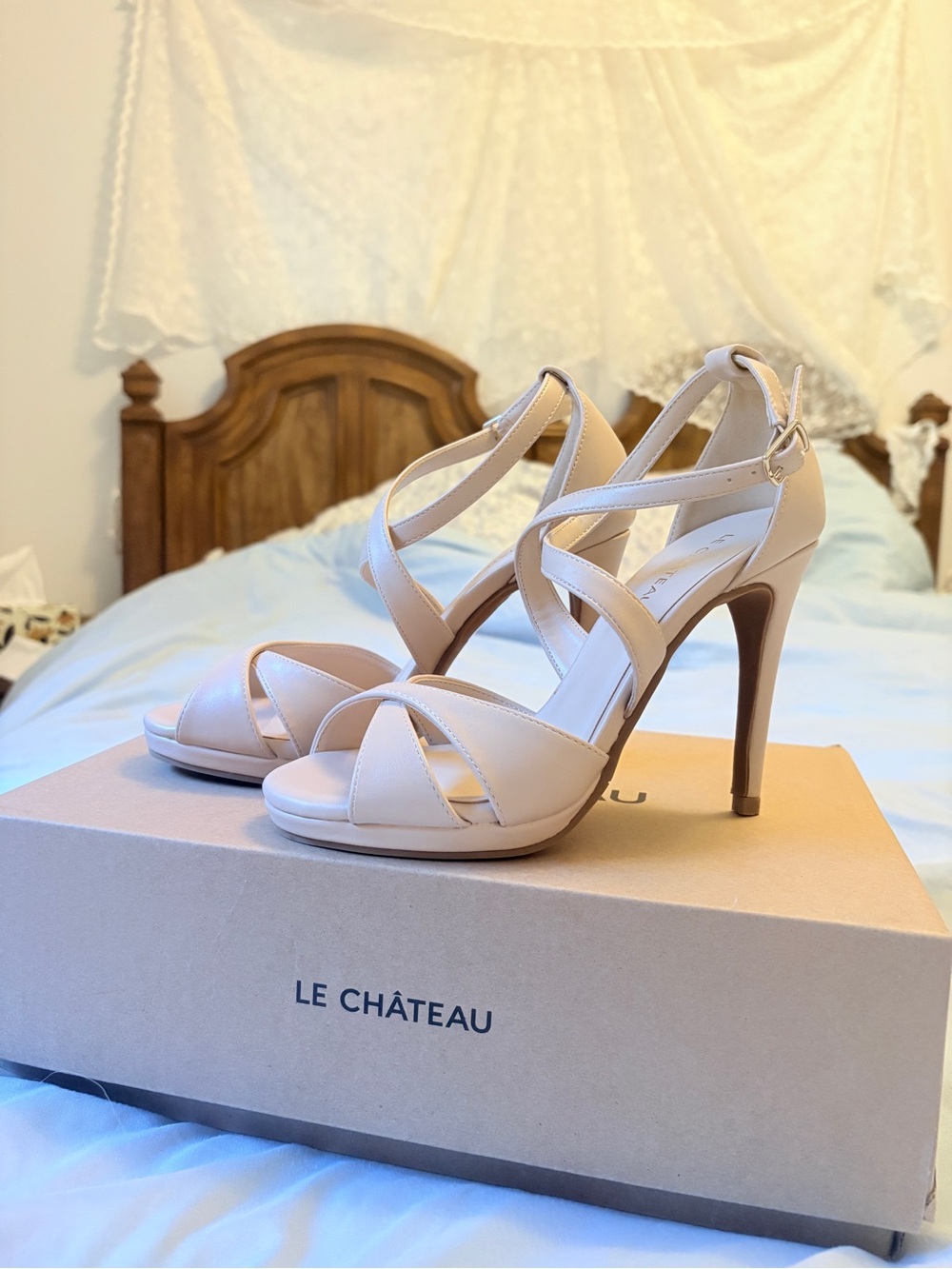 Nude Strappy High Heelx